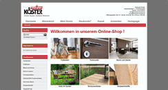 Desktop Screenshot of holzland-koester-shop.de